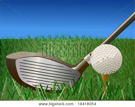 Golf - vektor Illustration