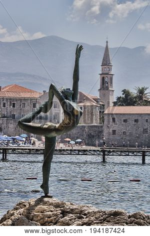 BUDVA MONTENEGRO - JUNE 27 2017: 