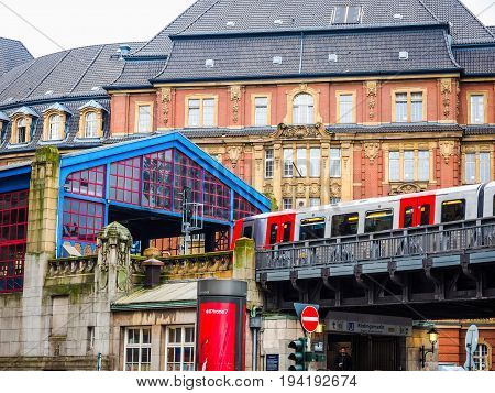 S Bahn (s Train) In Hamburg Hdr