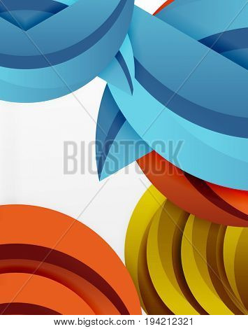 3D wave lines design. Dynamic effect abstract Illustration, modern pattern template