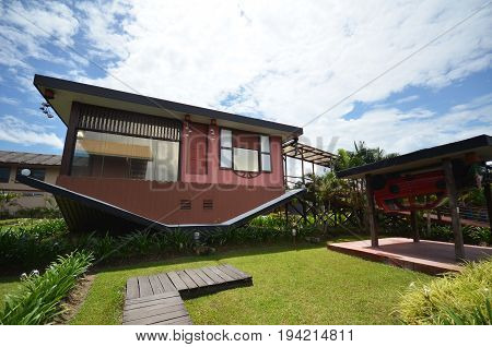 Upside Down House At Tamparuli, Sabah
