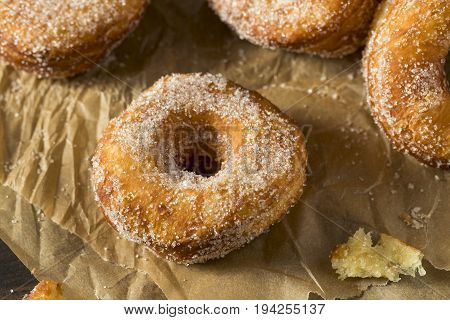 Homemade Sugary Cronut Donuts