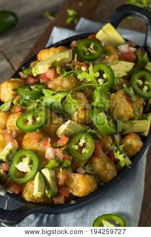 Homemade Mexican Tater Tot Nachos Tachos