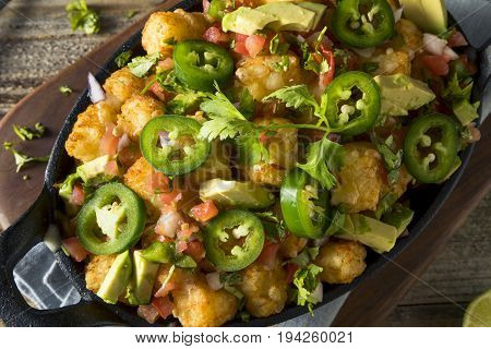 Homemade Mexican Tater Tot Nachos Tachos