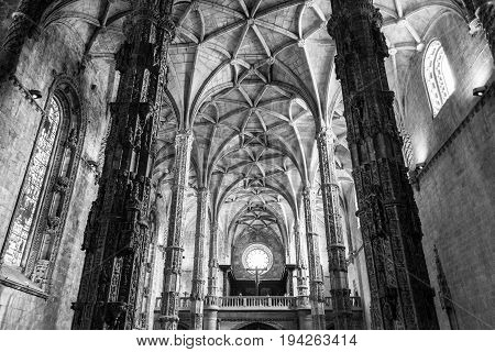 Inside The Jeronimos Monastery (lisbon, Portugal)