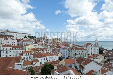 Views Of The Alfama From The Miradouro De Santa Luzia (lisbon, Portugal)