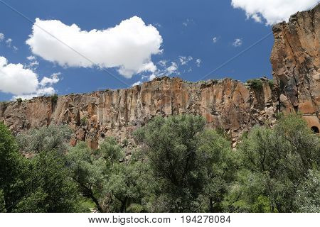 Ihlara Valley In Cappadocia, Turkey