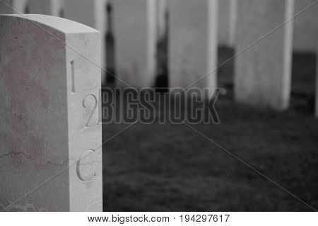 Tyne Cot is one of the largest World War I cemetaries in the Flanders Fields in the area around Ypres and Passchendale