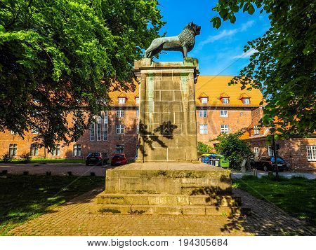 Henry The Lyon Monument In Luebeck Hdr