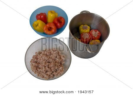 러시아 인형 고추: 재료