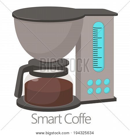 Smart coffe icon. Cartoon illustration of smart coffe vector icon for web isolated on white background