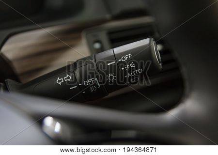 Headlamp controller stick with foglamp and headlamp adjustable