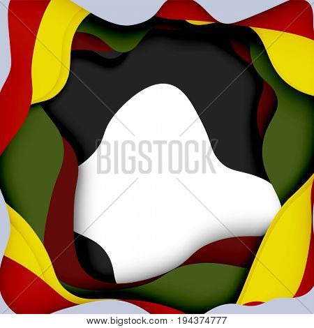 3d abstract background with cut shapes, business presentation, flyer template