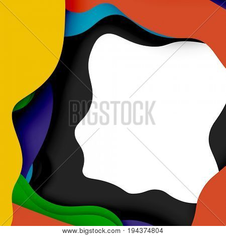 3d abstract background with cut shapes, business presentation, flyer template