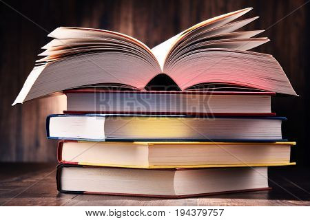 Composition With Books On The Table