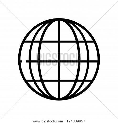 line global earth planet to exploration ubication vector illustration