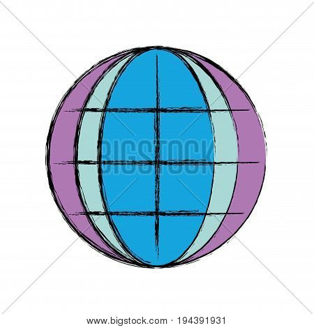 global earth planet to exploration ubication vector illustration