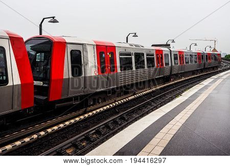 S Bahn (s Train) In Hamburg Hdr