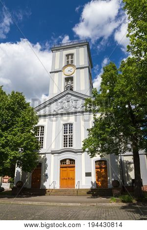 Neoclassical church Burgkirche of Friedberg Hesse Germany