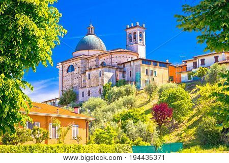 Santa Maria Della Neve Church On Idyllic Green Hill