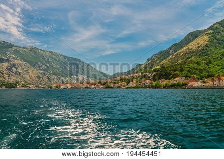 Waterfront Of Small Town Prcanj