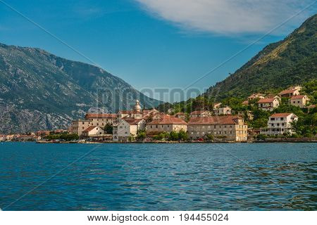 View Of Bay Of Kotor Near Prcanj