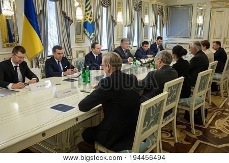 Petro Poroshenko And Rex Tillerson