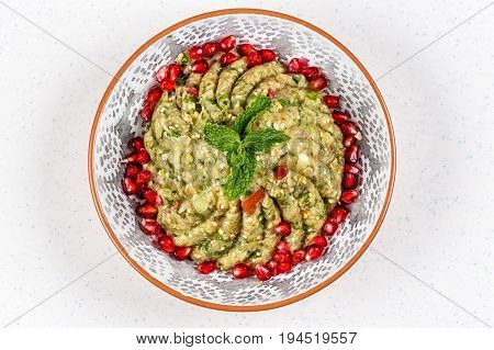 Raheb Salad include Tomato, Bell Peppers, Parsley, Garlic, Onions, Freshly Squeezed Lemon Juice Virgin Olive Oil