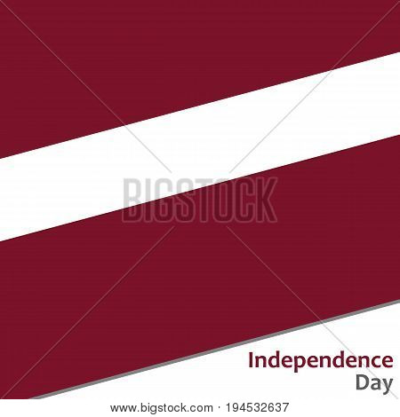Latvia independence day with flag vector illustration for web