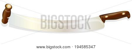 cheese knife isolated on white background .