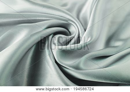 Smooth elegant blue silk or satin texture can use as wedding background.