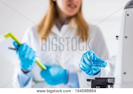 Biotechnology., Toned Image, Color Image, One Woman Only