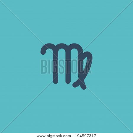 Flat Icon Virgo Element. Vector Illustration Of Flat Icon Virgin Isolated On Clean Background. Can Be Used As Virgo, Virgin And Deva Symbols.