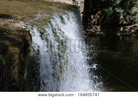 A waterfall at Nerstrand Big Woods State Park in Minnesota