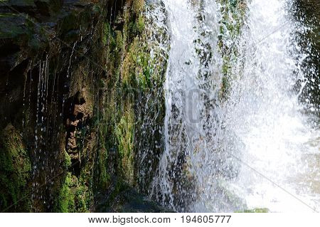 A waterfall at Nerstrand Big Woods State Park in Minnesota