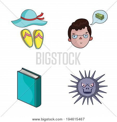 travel, education and other  icon in cartoon style. finance, medicine icons in set collection.