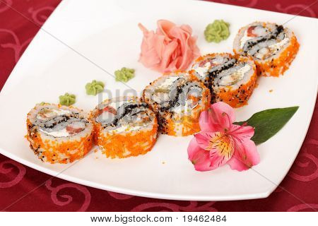 Sushi sulla piastra