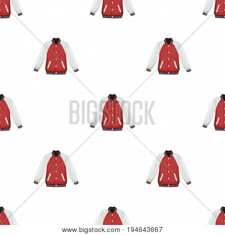 Uniform baseball jacket. Baseball single icon in cartoon style vector symbol stock illustration .
