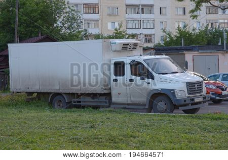 SARANSK, RUSSIA - JUNE 29, 2017: GAZon Next parked on a parking lot.