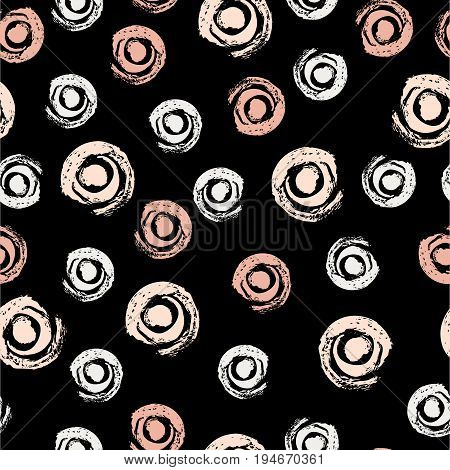 Seamless pattern grunge hand draw. Vector illustration.