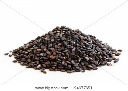 Heap Of Black Sesame Seeds