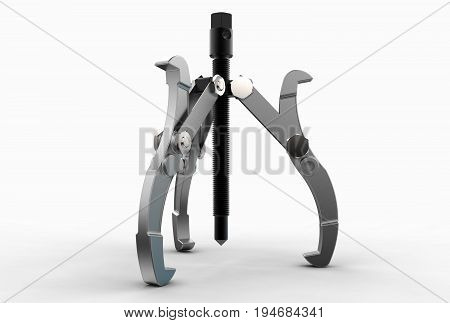 3d illustration of bearing puller isolated on white