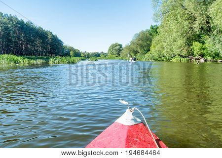 Kayaking On The River