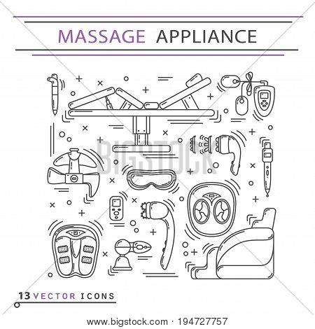 Massage Appliance - Icon Set
