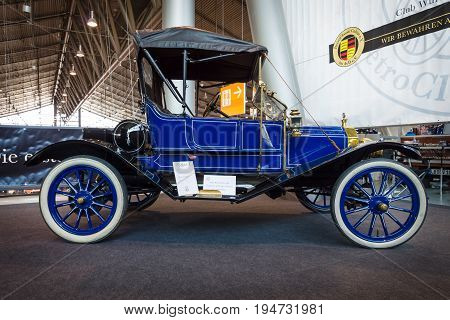 STUTTGART GERMANY - MARCH 17 2016: Vintage car Ford Model T 1910. Europe's greatest classic car exhibition "RETRO CLASSICS"