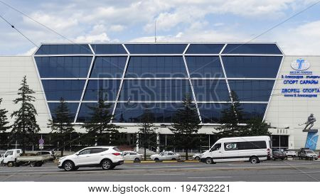 Kazakhstan, Ust-Kamenogorsk, july 4, 2017: Sports palace
