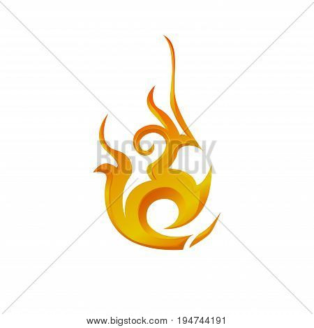Logo Element Fire frame symbol design art
