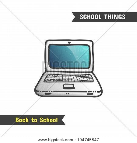 Back To School Supplies, Hand Drawn Icon
