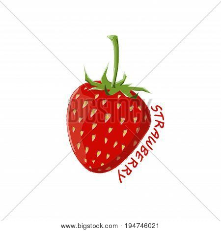 Logo Icon Design Strawberry Farm symbol fruit