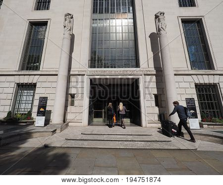 Royal Institute Of British Architects In London